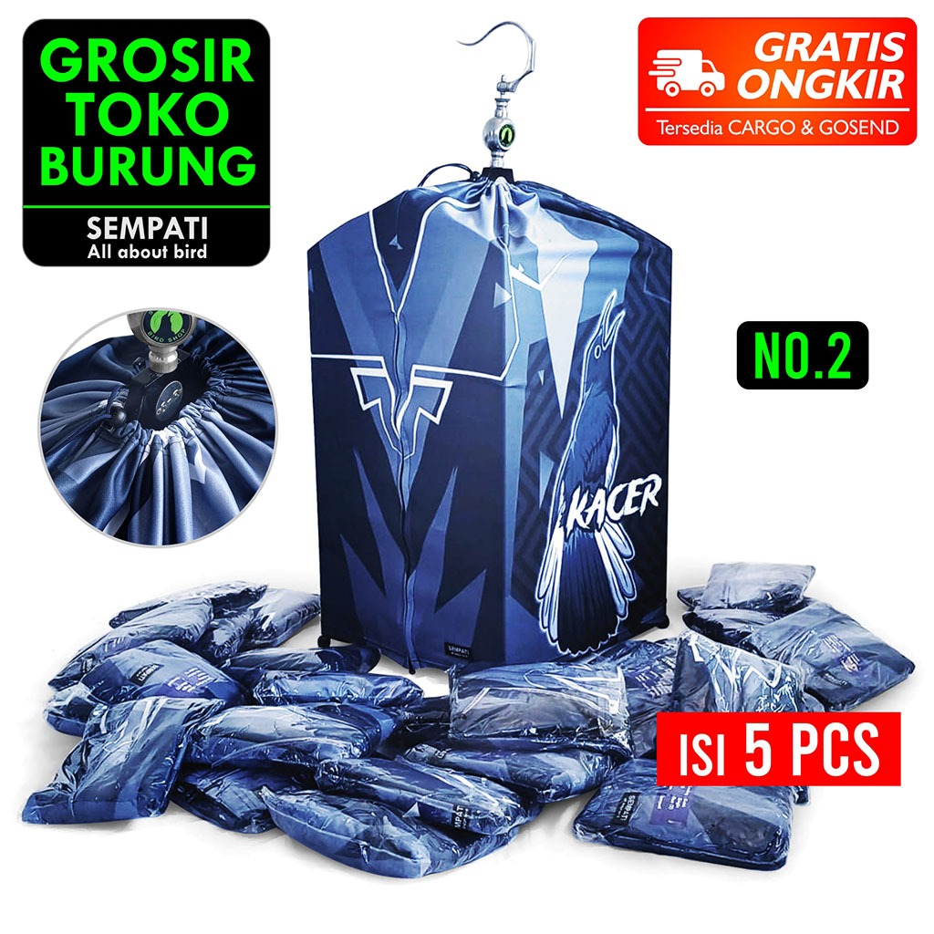 SEMPATI GROSIR Krodong Kerodong Kotak Full Printing Isi 5 Pcs Krodong Single Layer Bahan Lotto Super