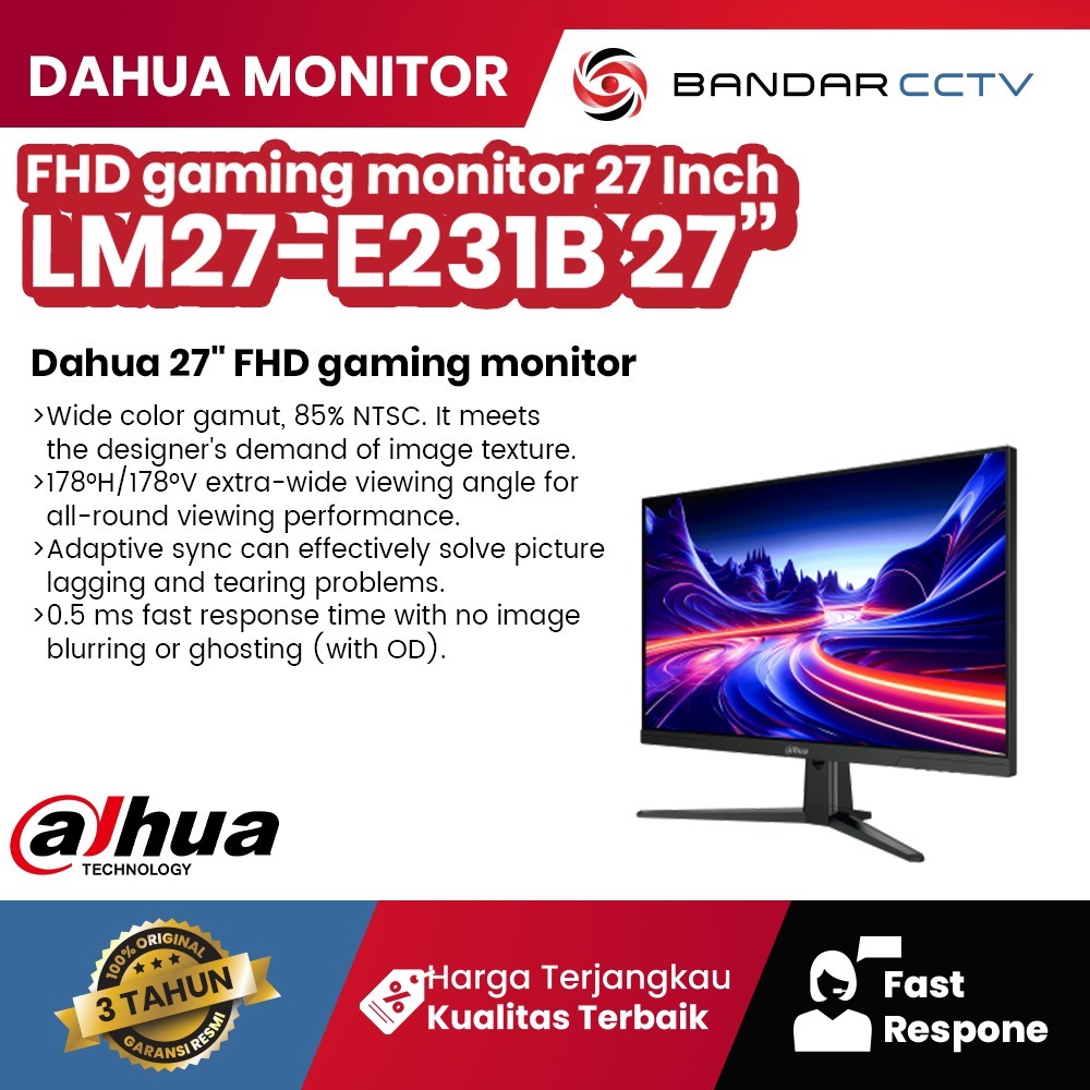 DAHUA LM27-E231B 27 Inch FHD gaming monitor
