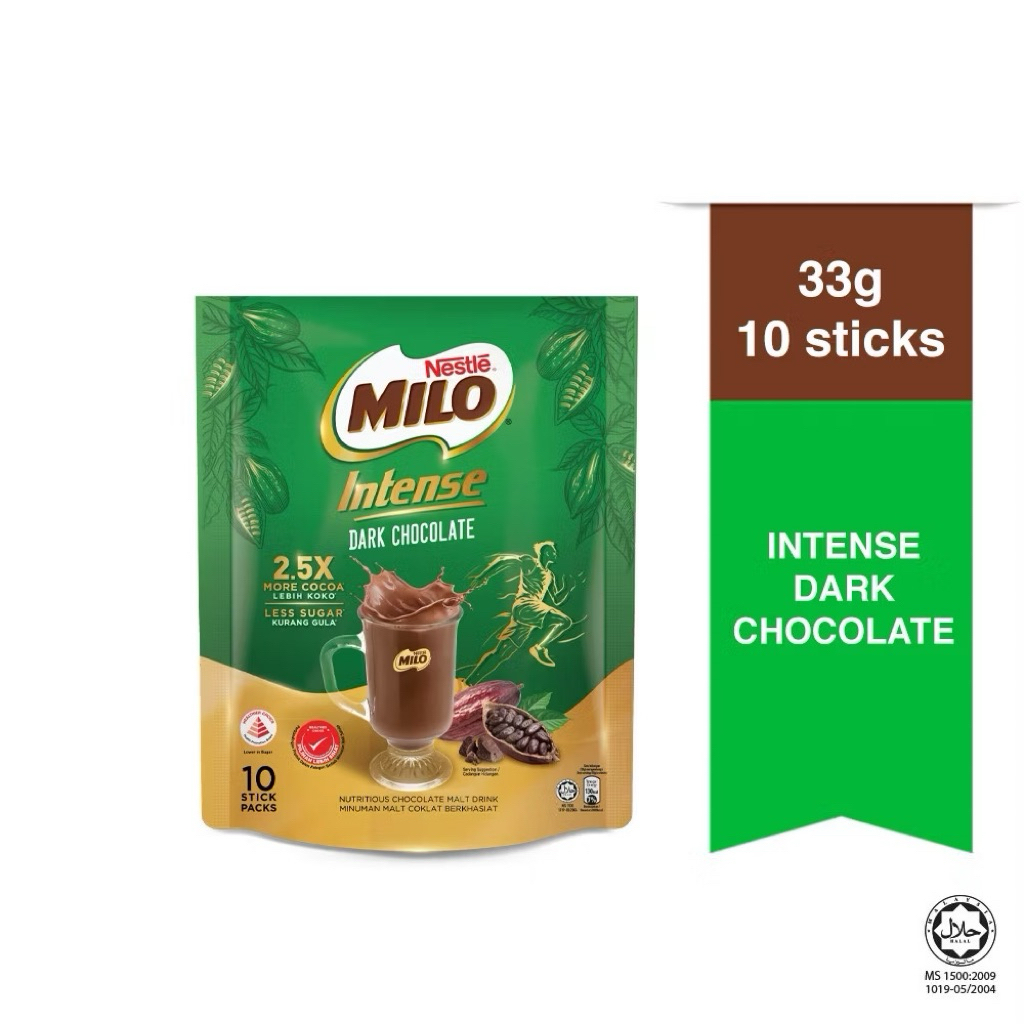 

M!LO MALAYSIA INTENSE DARK CHOCOLATE 10 Sticks x 33 Gr