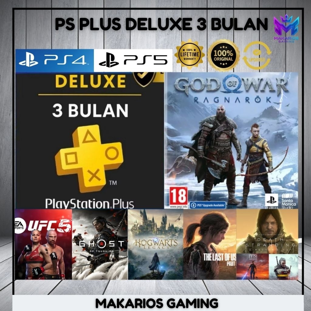 Psplus Deluxe, Playstation Plus Deluxe For, Playstation PS4 & PS5 3
