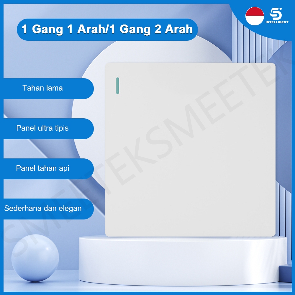 Sakelar Lampu IB OB Putih Switch On Off Saklar Lampu Rumah Modern Saklar Aesthetic Listrik