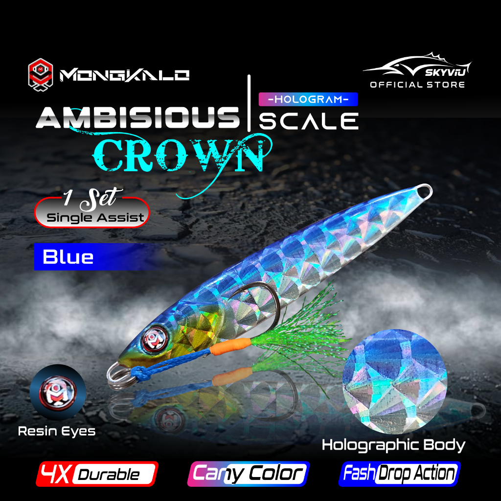 Mongkalo Ambisious Kipas noGID noMotif Candy 20 Biru