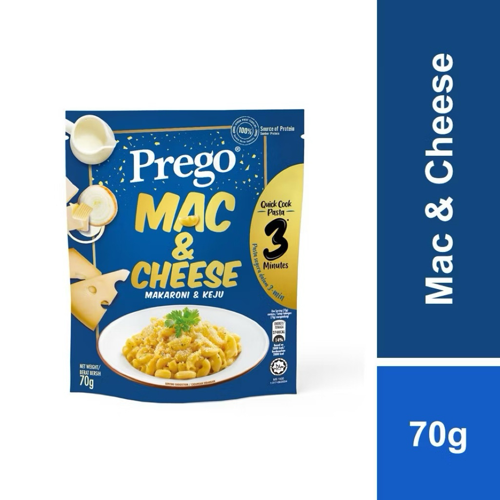 

Prego Quick Cook Dried Pasta (71g) Mac & Cheese