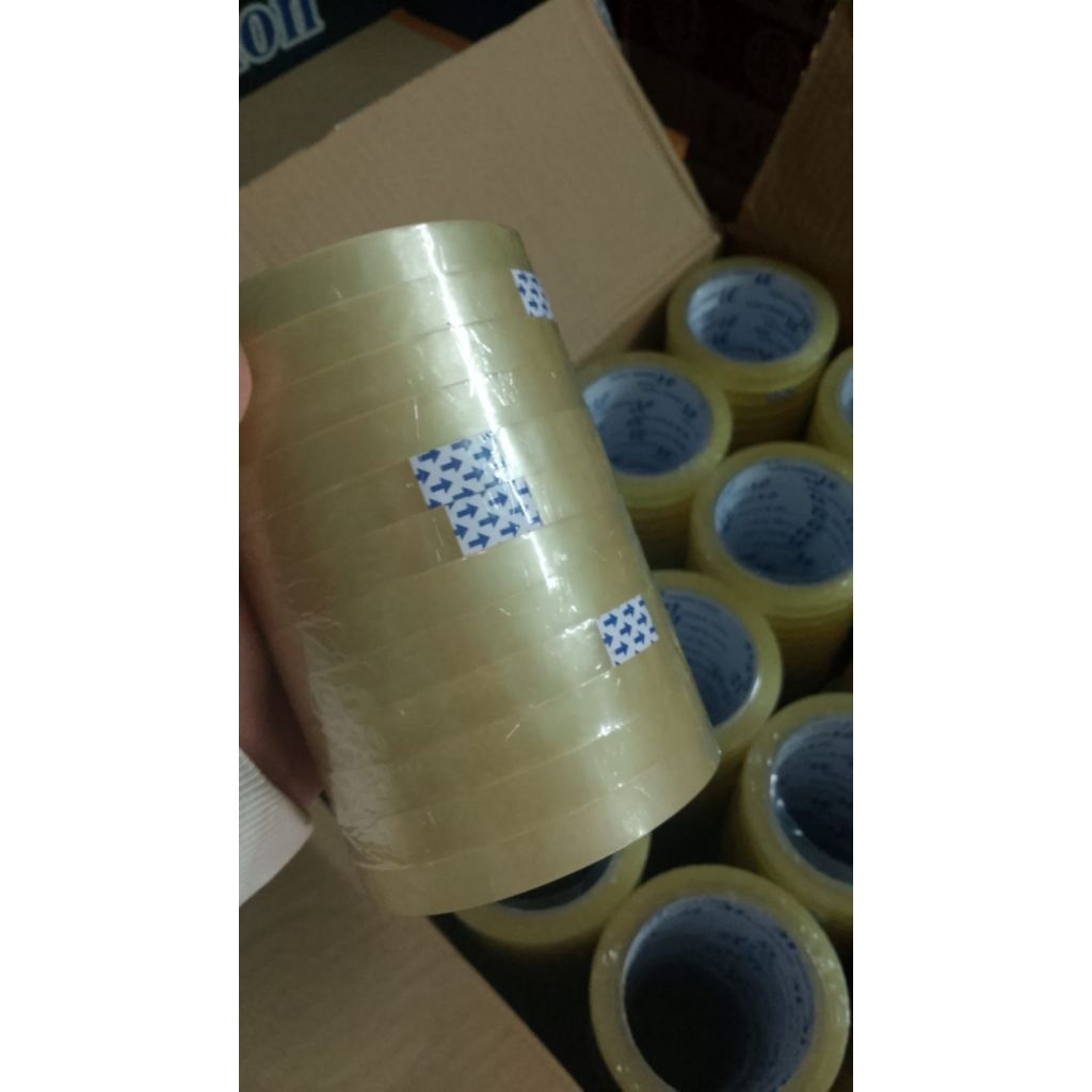 

Lakban Solasi Selotip Bening 12mmx90y eco Lengket