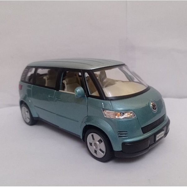 Diecast Volkswagen VW Microbus Welly 1:24 Mobil minibus mainan anak koleksi harga murah