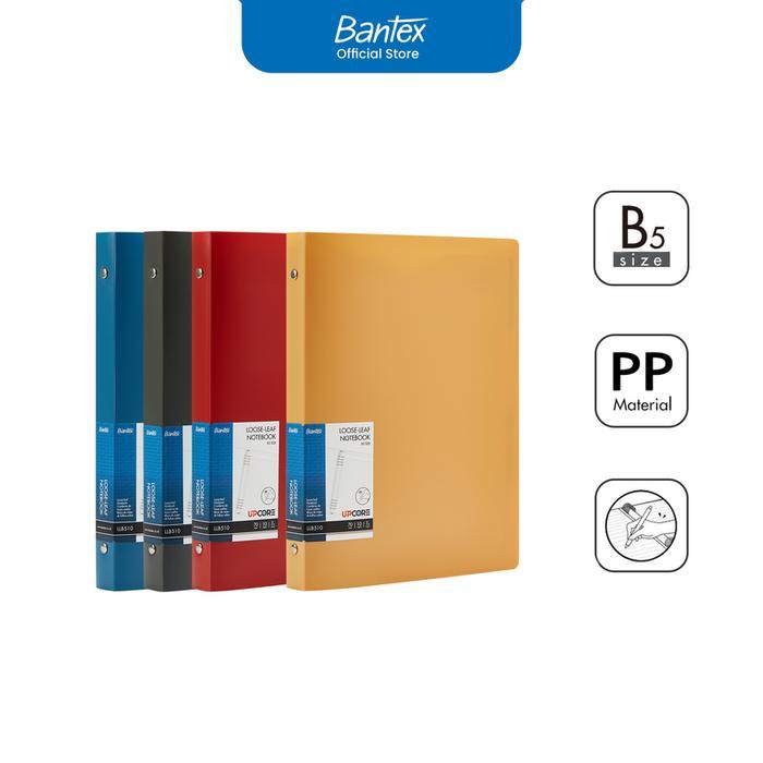 

Bantex Loose-Leaf Notebook Buku Catatan Binder B5 8 Ring Cover Bahan PP Waterproof LLB510