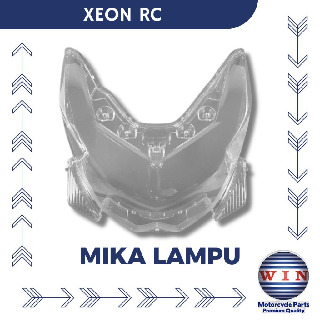 Mika Lampu Depan Kaca Headlamp Yamaha Xeon RC 2013 Merk WIN
