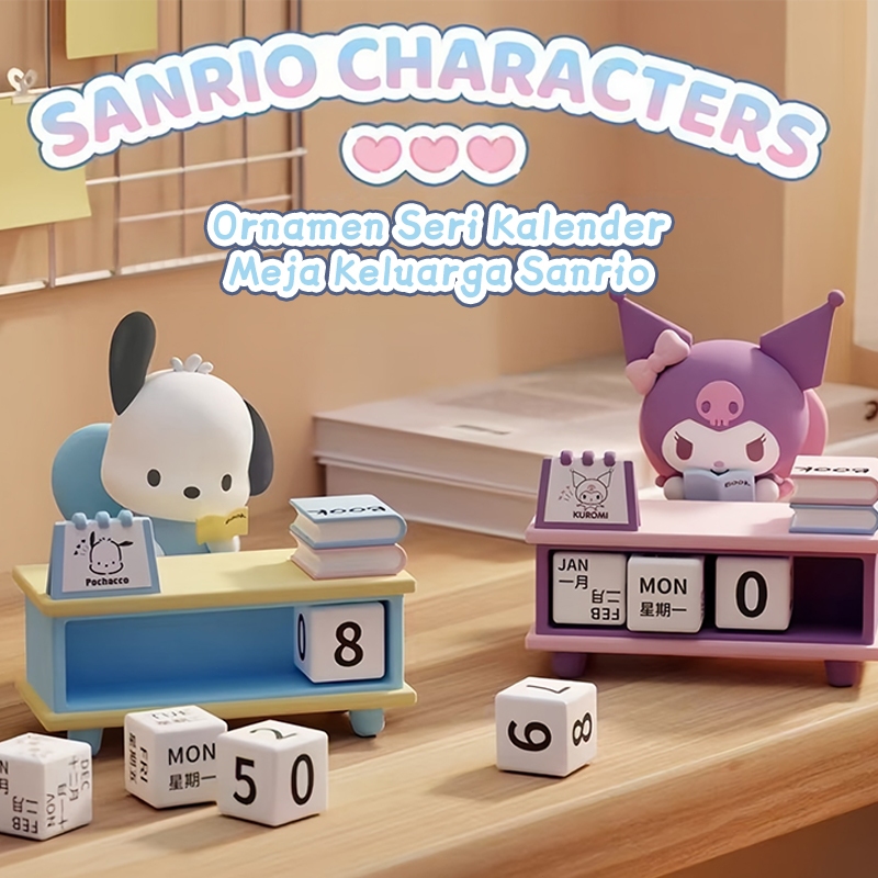 

【COD】Kalender Meja Sanrio 2025 Kuromi Pochacco - Hadiah Unis untuk Anak Perempuan, Dekorasi Meja Kantor & Sekolah Lucu
