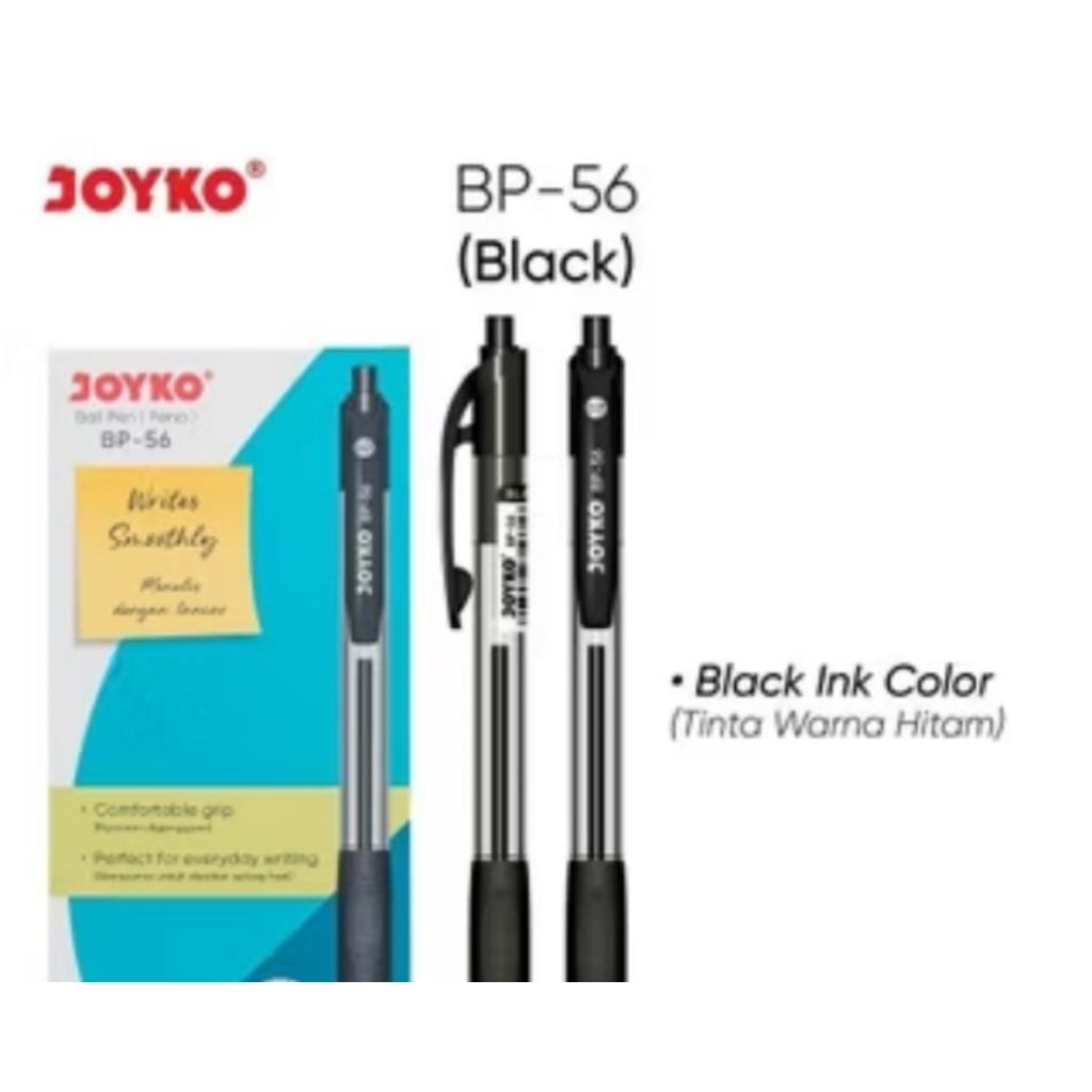 

JOYKO Ball Pen Pulpen 1 pack BP-56 0.7mm Isi 12 pcs