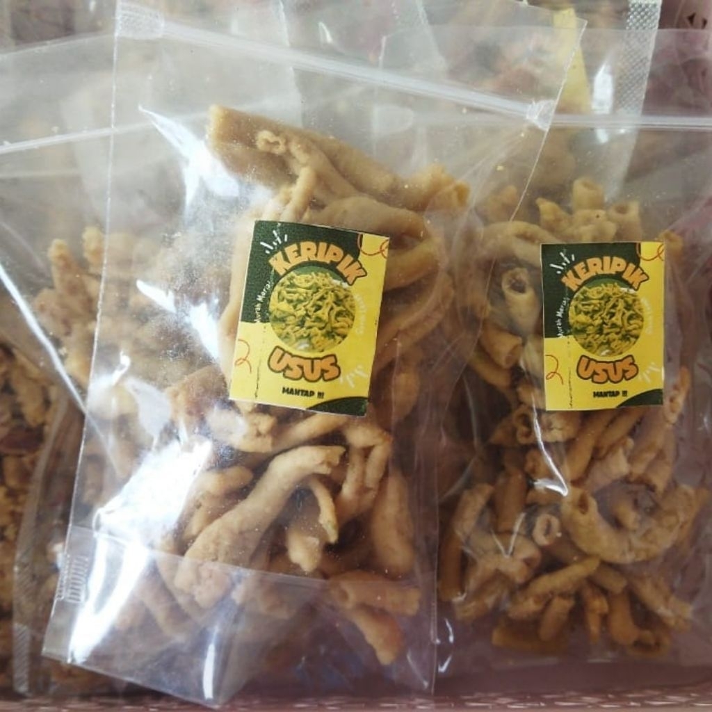 

keripik usus kemasan 55gr paket usaha 50pcs