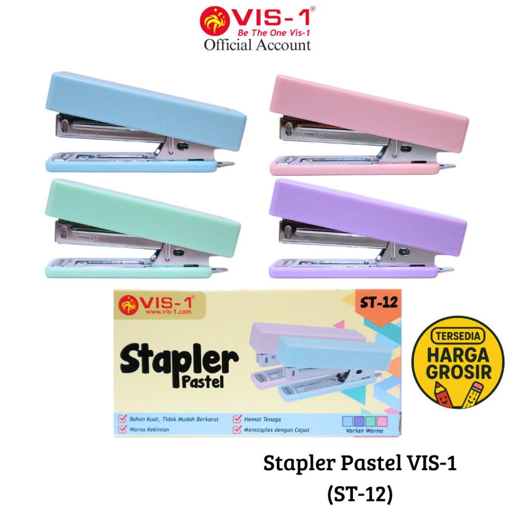 

VIS-1 Stapler Pastel kode ST-12 / Staples / Stationery