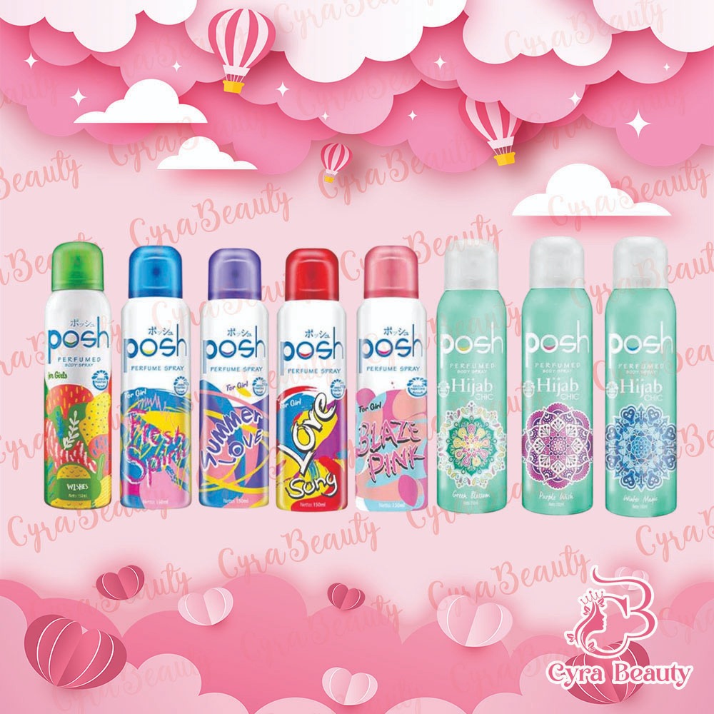 POSH Parfume Body Spray Girls | Posh Hijab