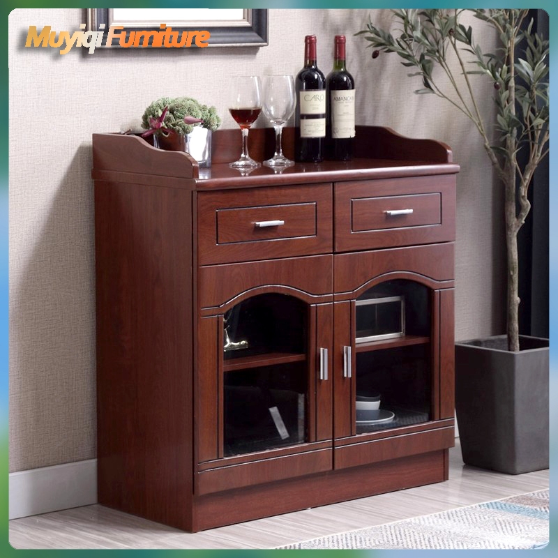 Lemari tepi makan Lemari anggur minimalis modern Lemari teh Lemari mangkuk lemari dapur rumah tangga
