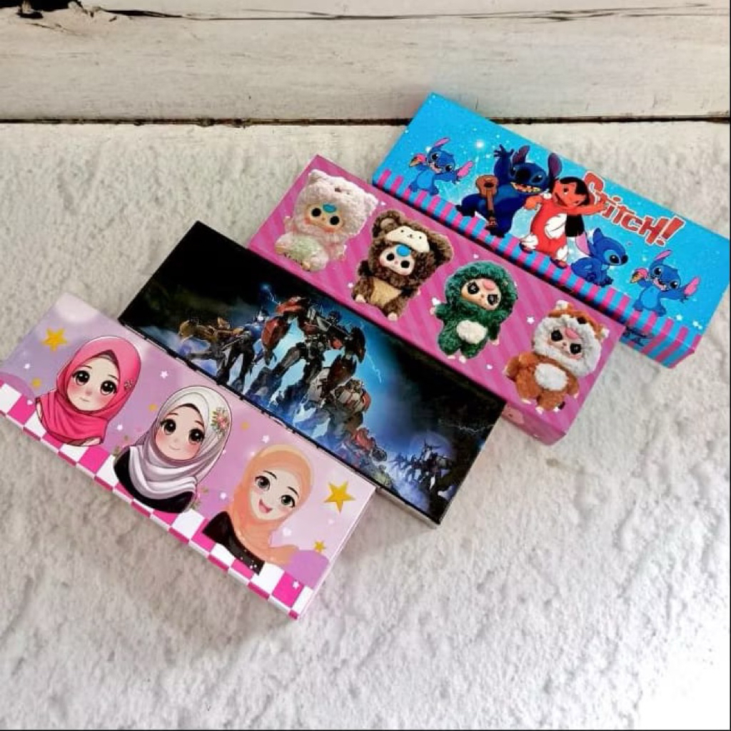 

kotak pencil bahan paper board gambar UNIK.99