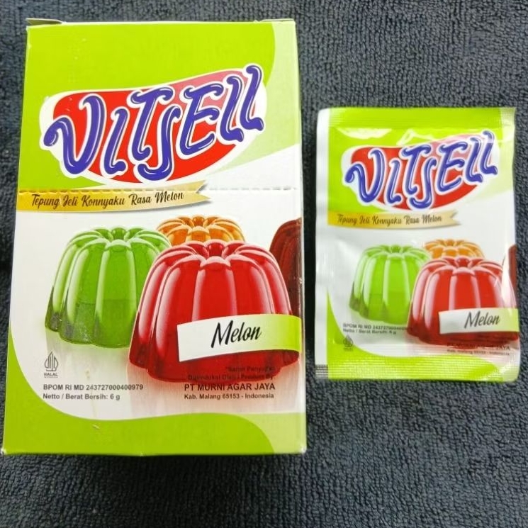

JELLY VITJELL SACHET 6GR MELON (1KOTAK)