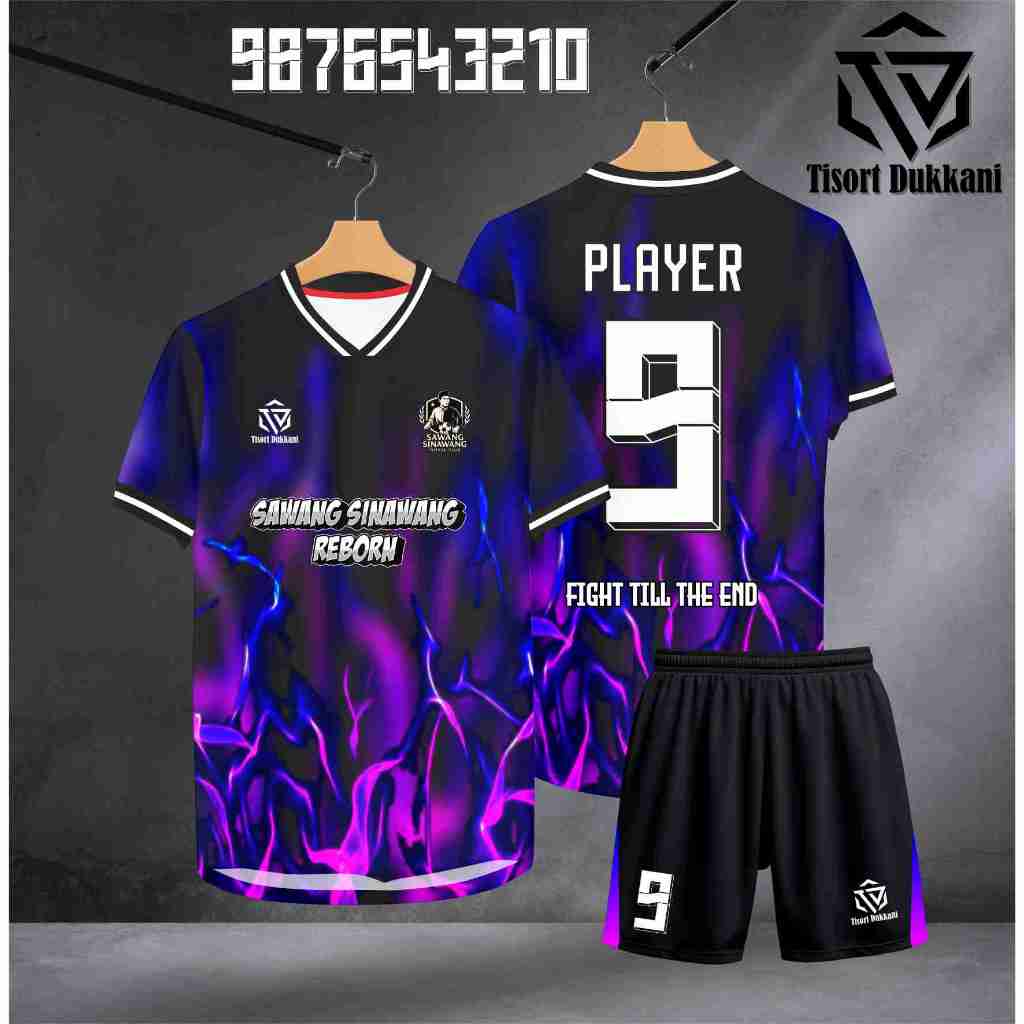 JERSEY FUTSAL CUSTOM / JERSEY BOLA CUSTOM / JERSEY PRINTING SATUAN BISA CUSTOM DESIGN FREE NAMA PUNG