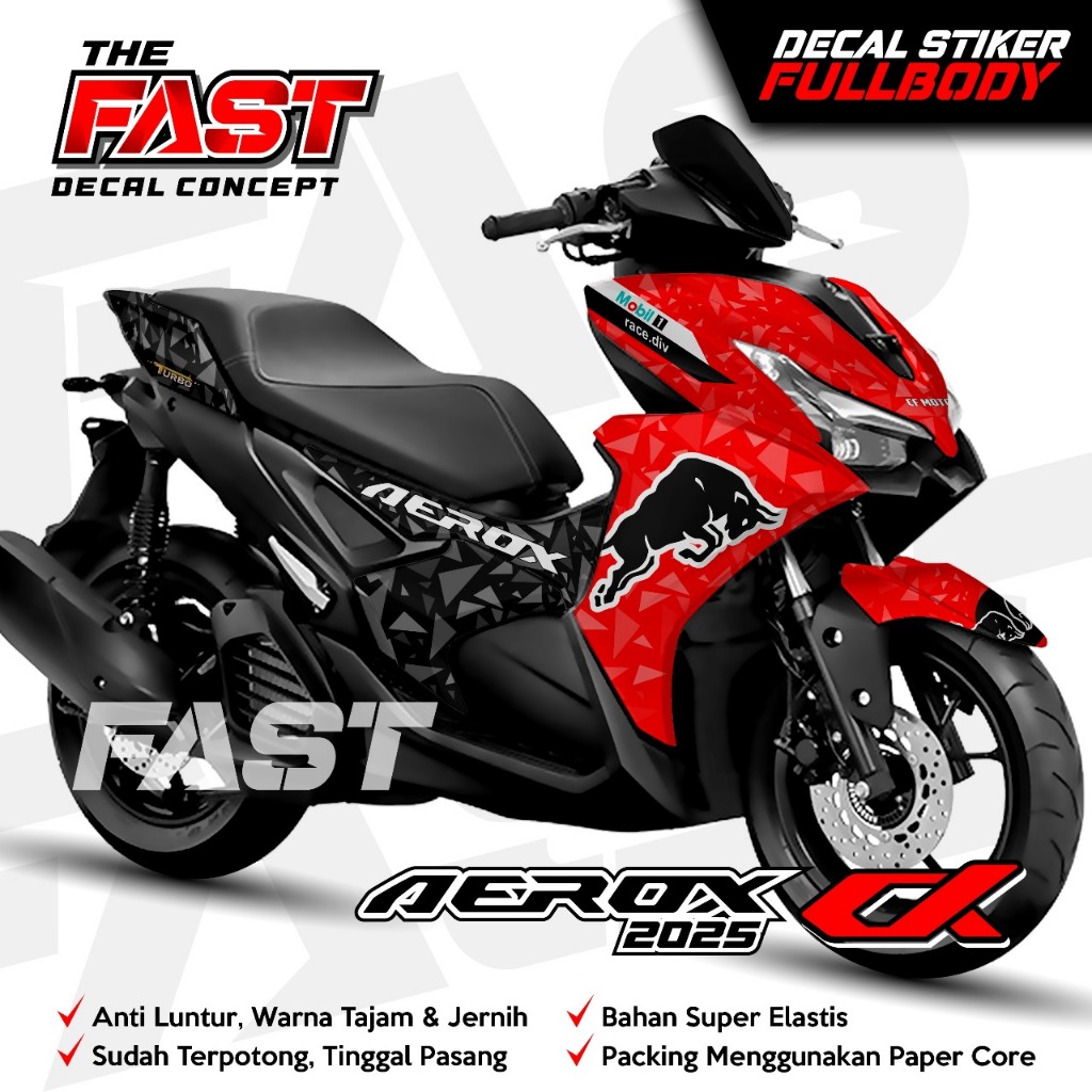 Sticker Decal Aerox Alpha 2025 Full Body Vinyl_Decal Sticker Aerox Alpha 155 New Stiker Variasi New 