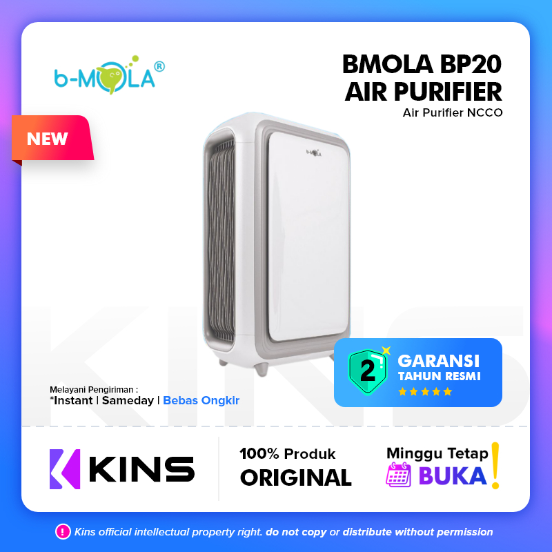 B-MOLA Air Purifier BP20 with NCCO HEPA H13 Medical Grade