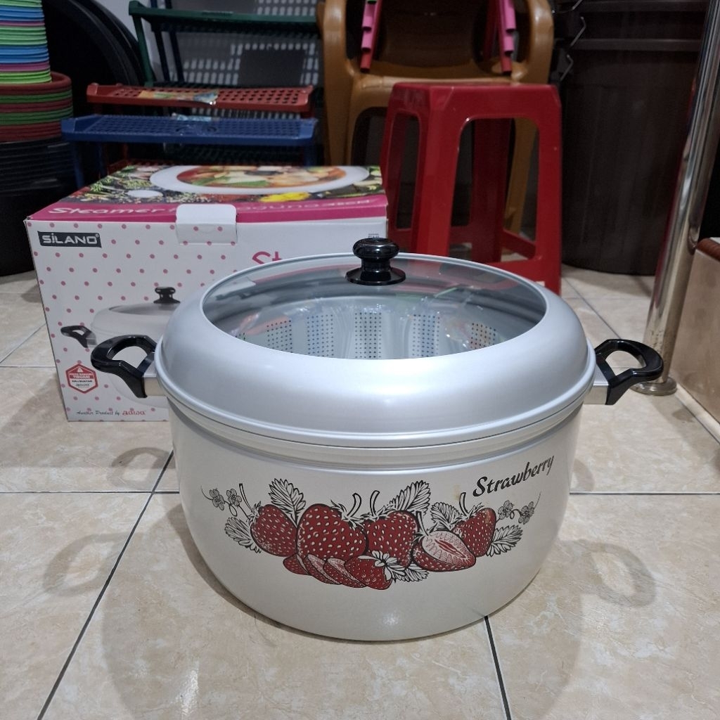Kukusan steamer tutup kaca maspion/panci Pancaguna maspion 45cm