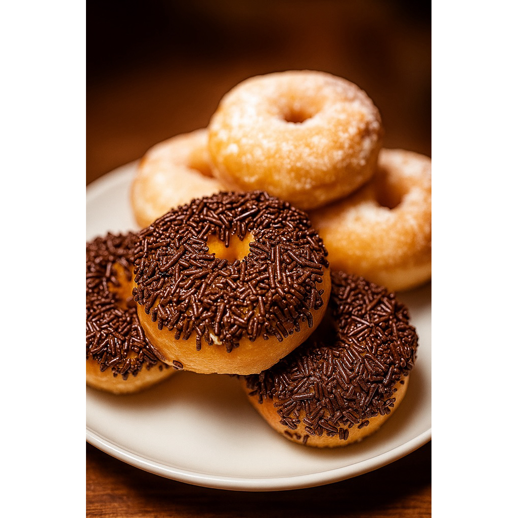 

Donat Kentang mix coklat ceres & icing sugar