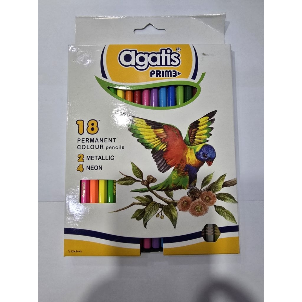 

Agatis Pensil warna 18 warna [ PRIME SERIES ] - kualitas premium .