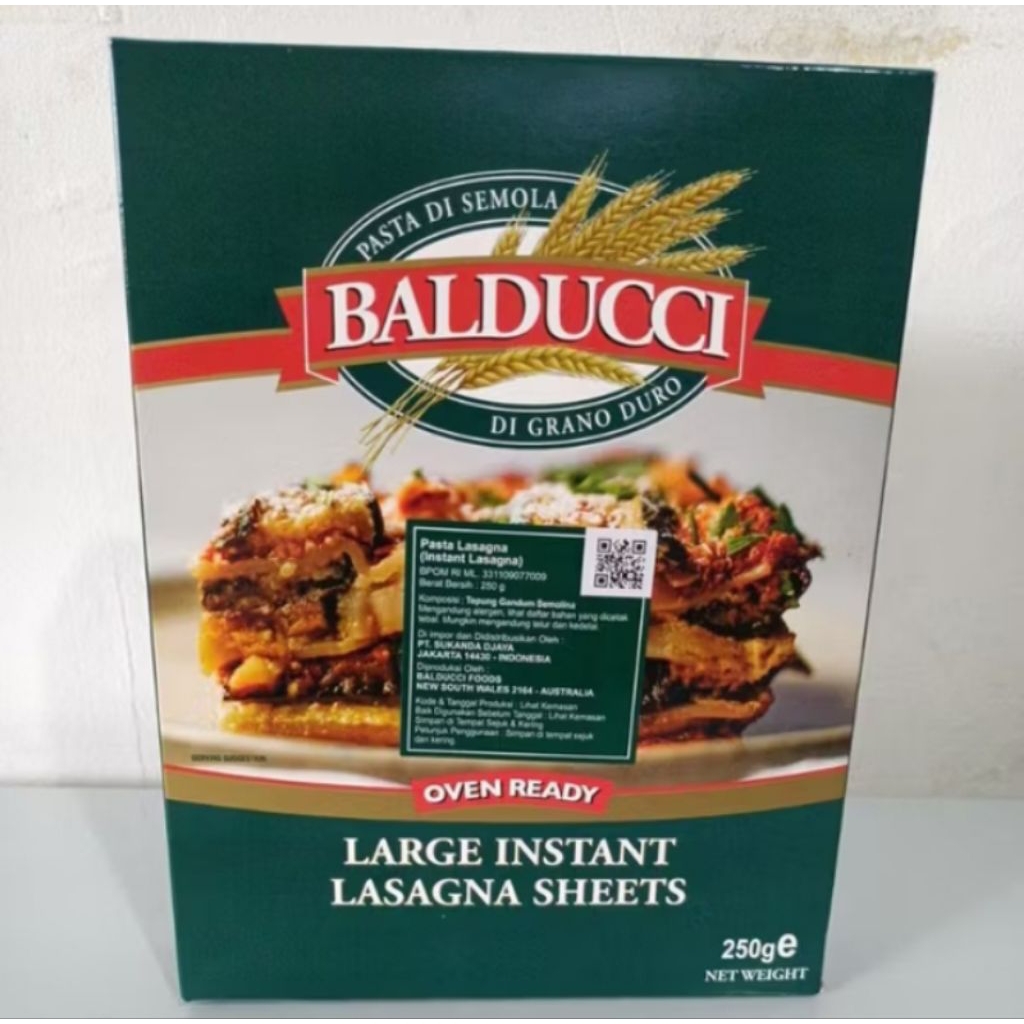 

Balducci Large Instant Lasagna Sheets 250gr