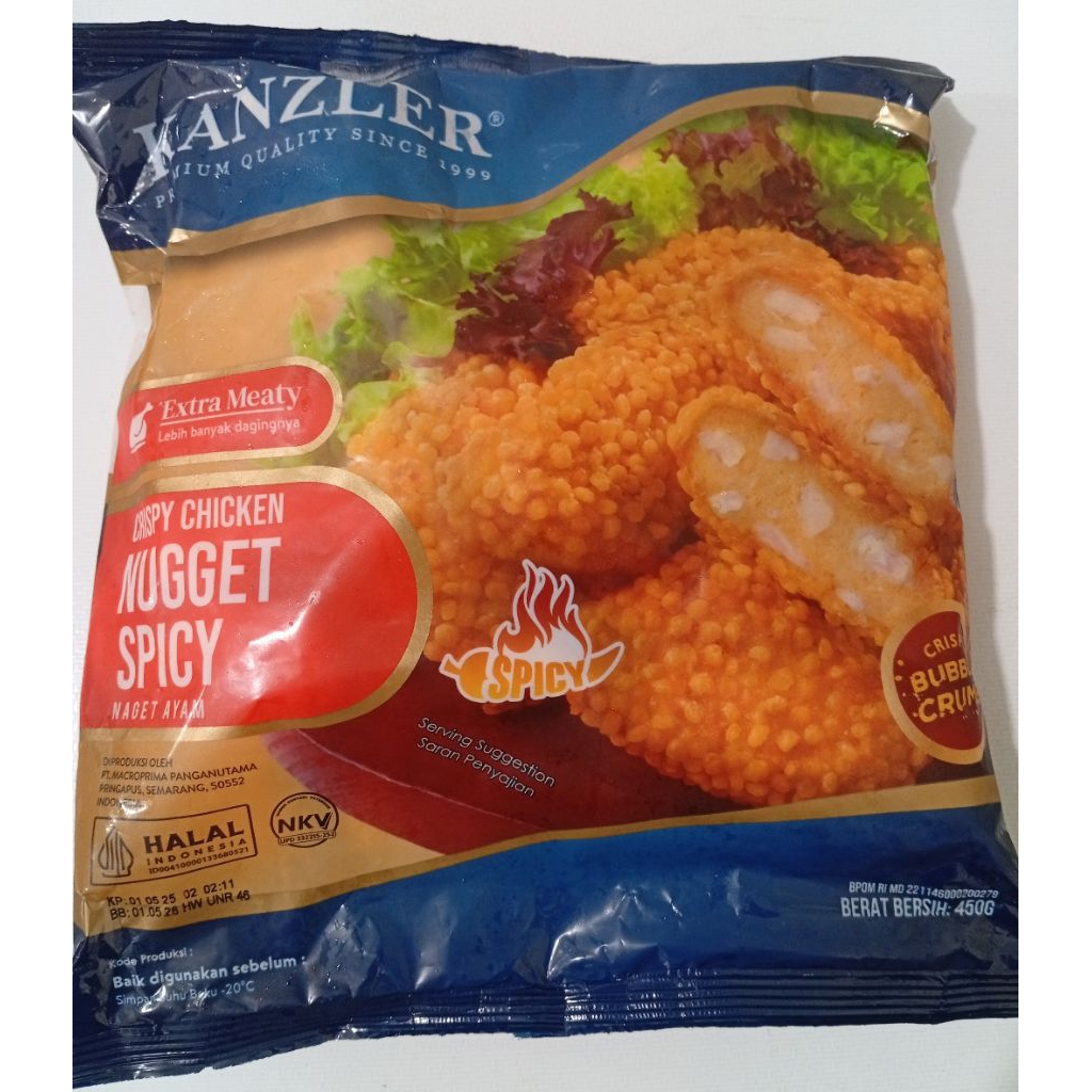 

Kanzler Spicy Chicken Nugget Bubble 450g