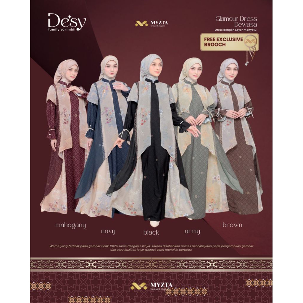 GLAMOUR DRESS MOM DESY FAMILY SARIMBIT