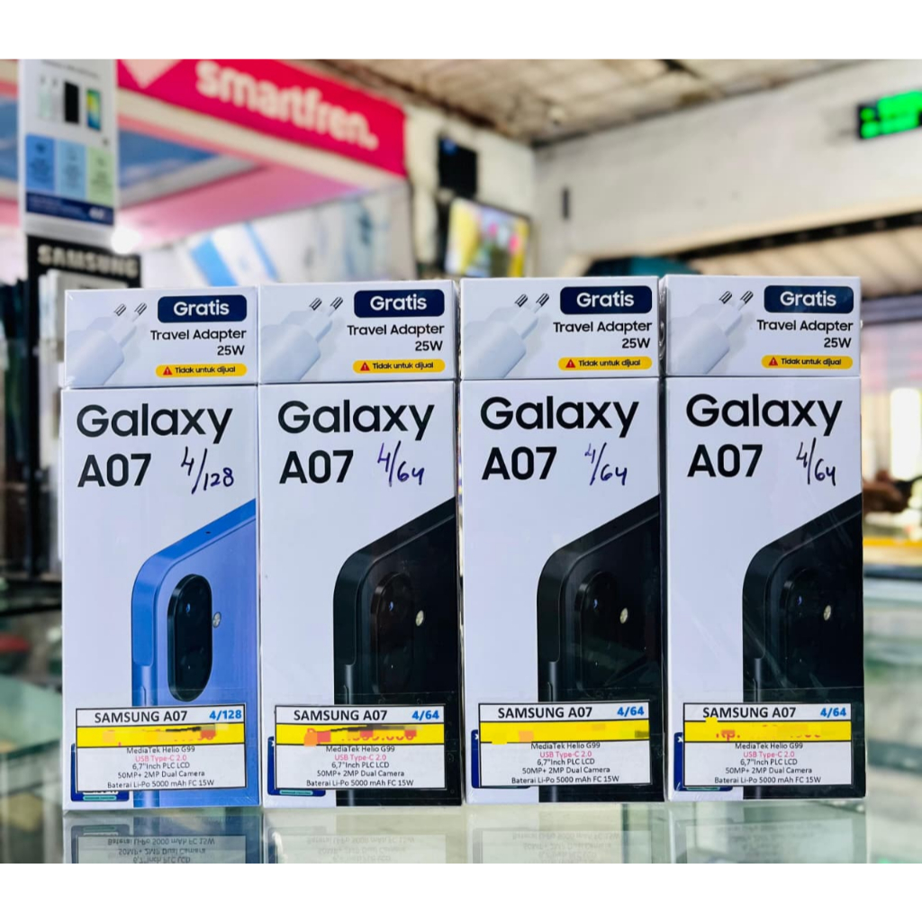 SAMSUNG A07 4G [RAM 4GB INTERNAL 64GB] [RAM 4GB INTERNAL 128GB] BERGARANSI