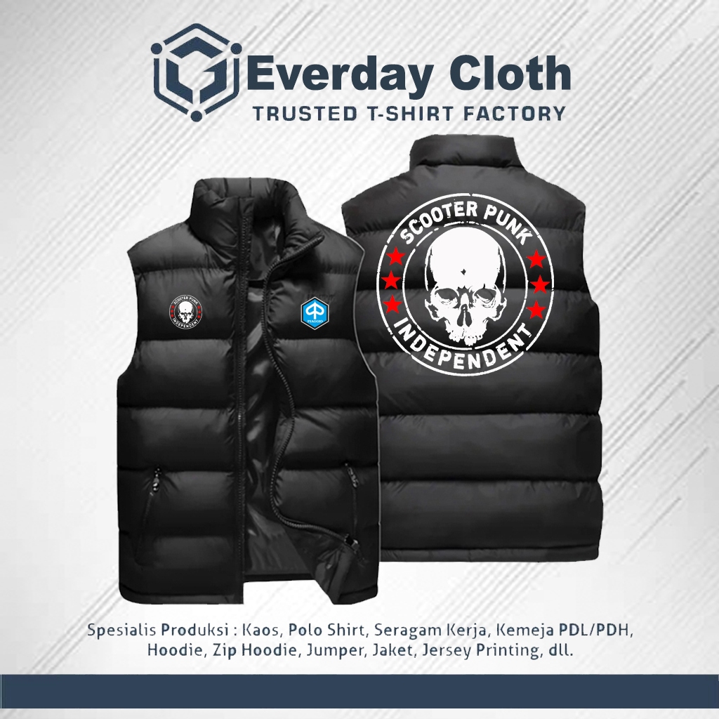 Everday Cloth rompi Scooter Punk Independent Putih