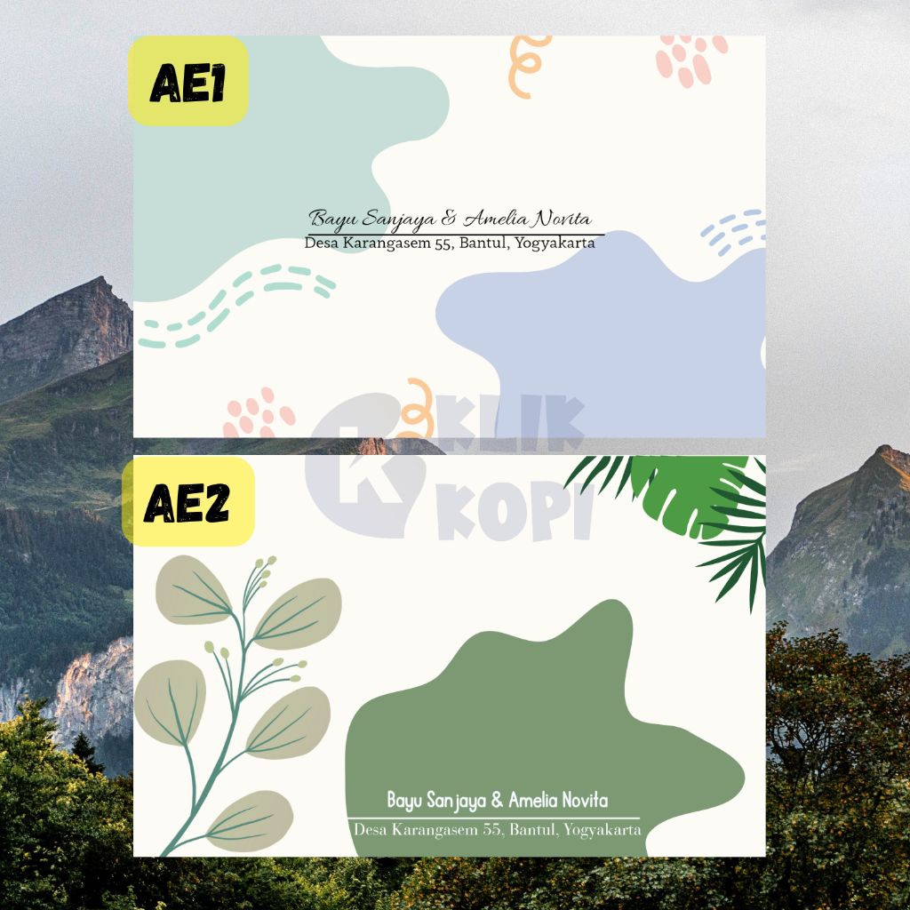 

Amplop Undangan Custom Nama, Alamat, Logo