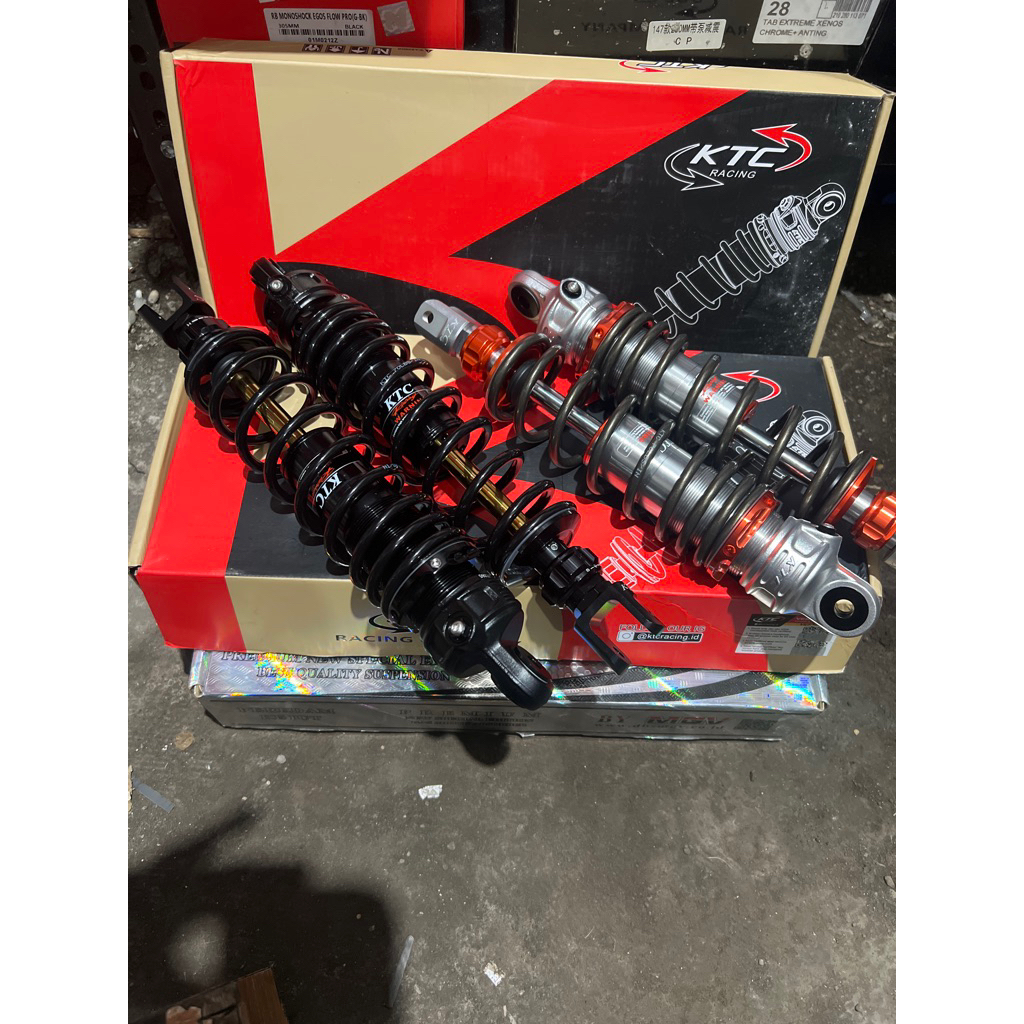 KTC RACING SHOCK BEKER BELAKANG TANPA TABUNG 335 305 GREY BLACK AS GOLD