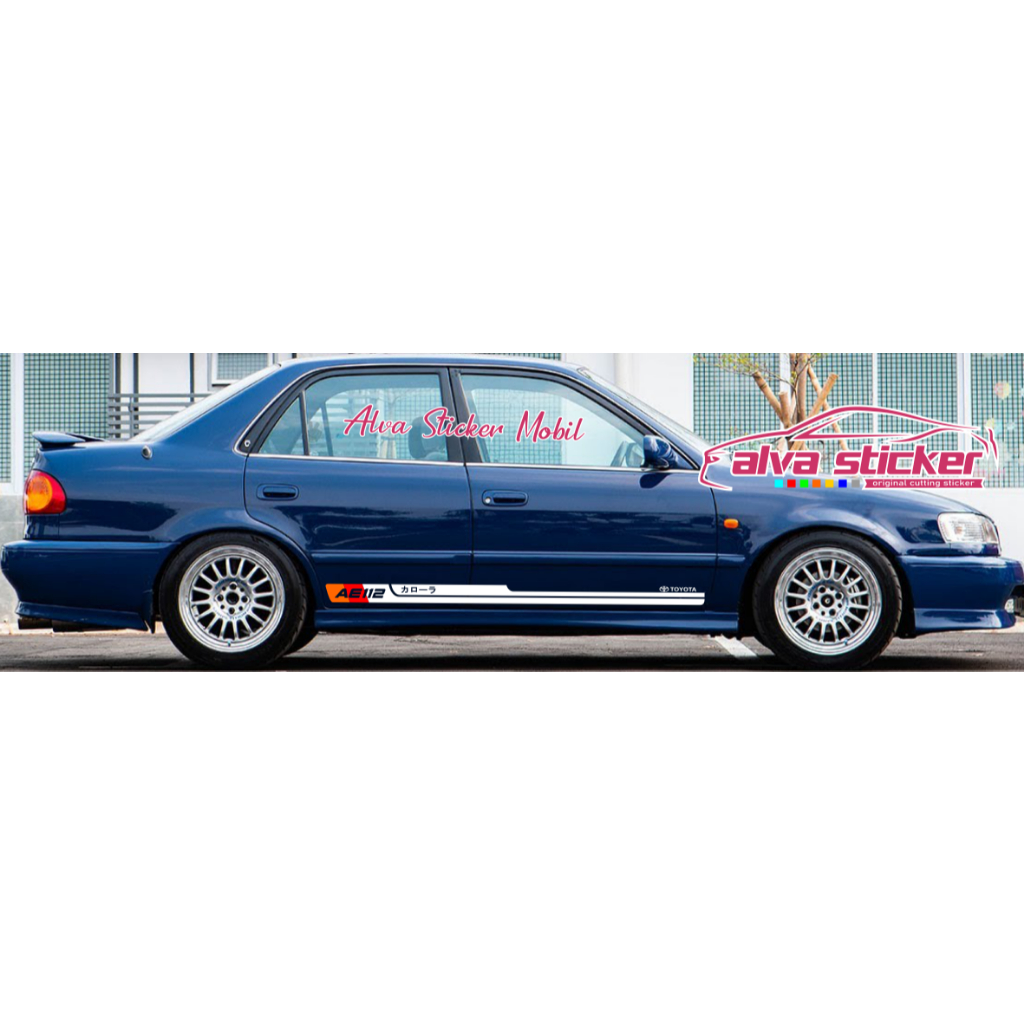 best sticker corolla ae112 stiker corolla list stripe minimlaist mobil toyota all new corolla ae 112