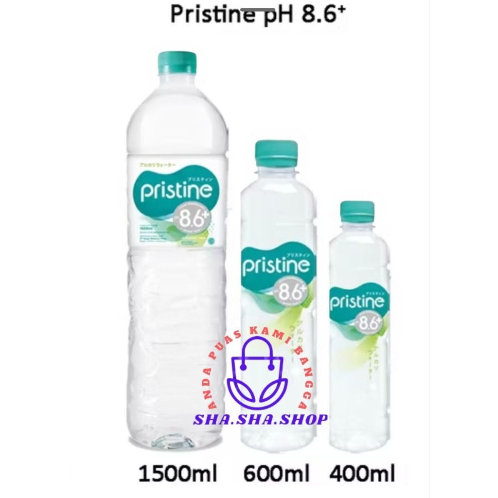 

Pristine 8.6+ Air Mineral 400ML/600ML/1500ML Botol Air Minum pH Tinggi 1 KARTON (INSTAN)