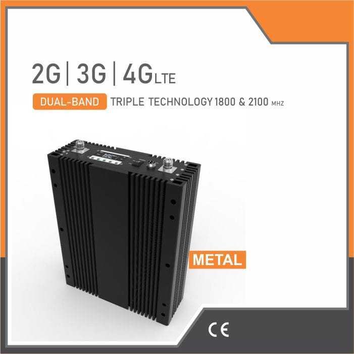 Repeater 4G LTE Dual-Band Triple Technology 1800 & 2100 MHz Penguat Sinyal Handphone Android