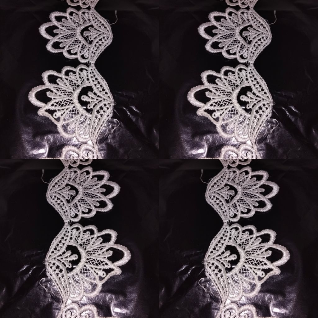 

per50 cm/ per setengah meter renda gyper ukuran 4cmcm