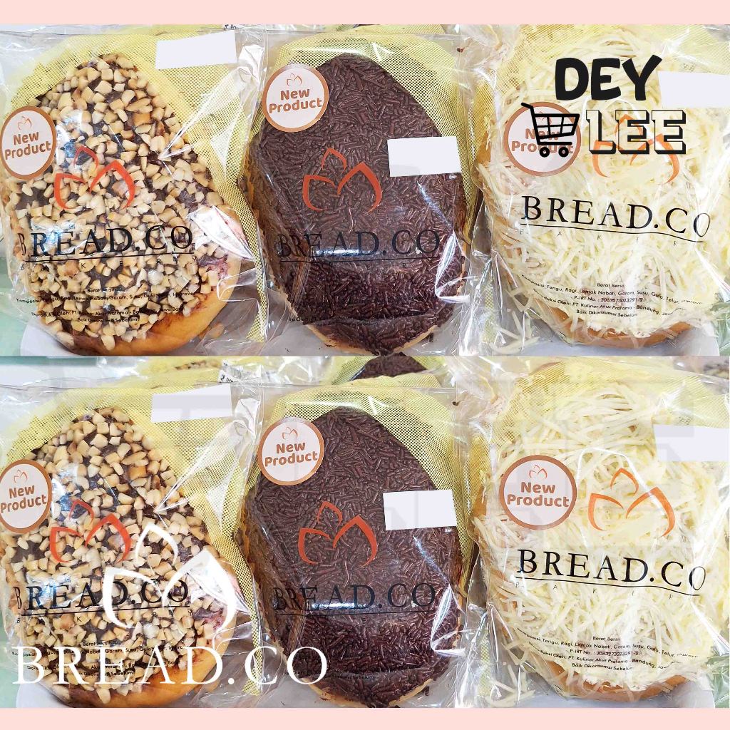 

BREADCO Donat Roti Keju / Cokelat / Kacang per 1 pc Satuan Fresh Halal Bandung