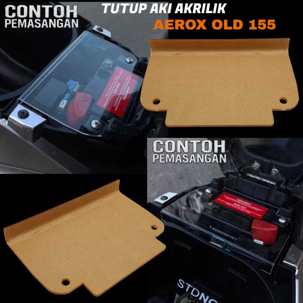 TUTUP AKI AEROX OLD 155 AKRILIK BENING TRANSPARAN COVER TUTUP AKI AKRILIK AEROX 155 OLD