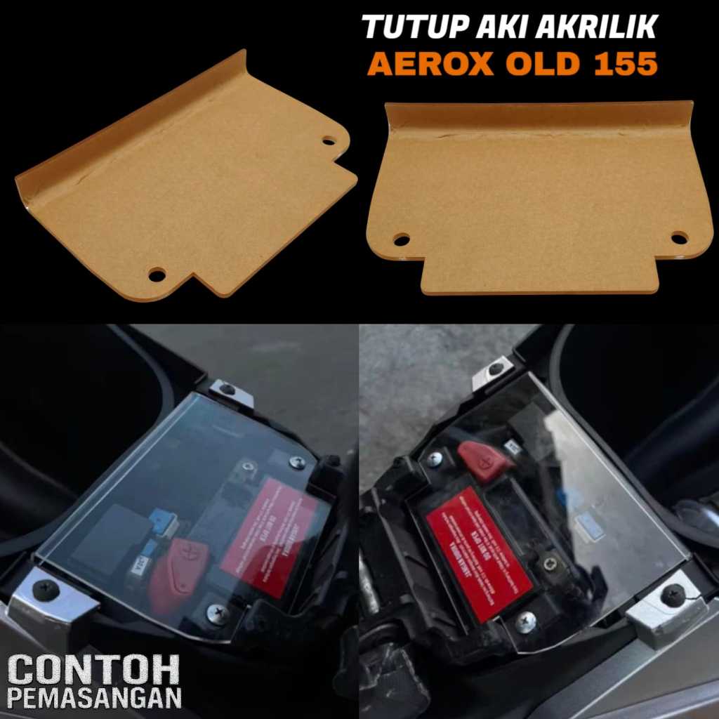 TUTUP AKI AKRILIK AEROX OLD 155 MIKA TUTUP AKI BENING TRANSPARAN AEROX 155 OLD TEBAL 3 MILI