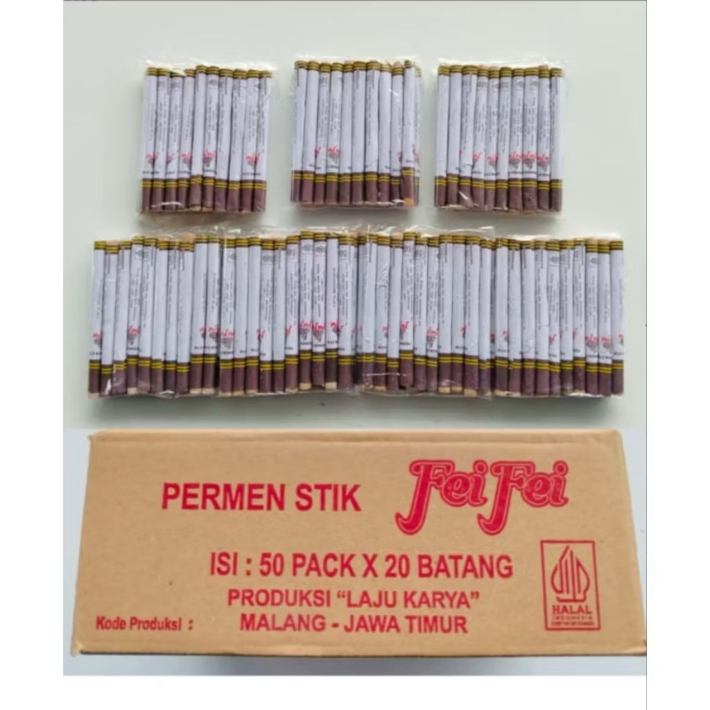 

permen fei fei stick 1 pack isi 20 biji