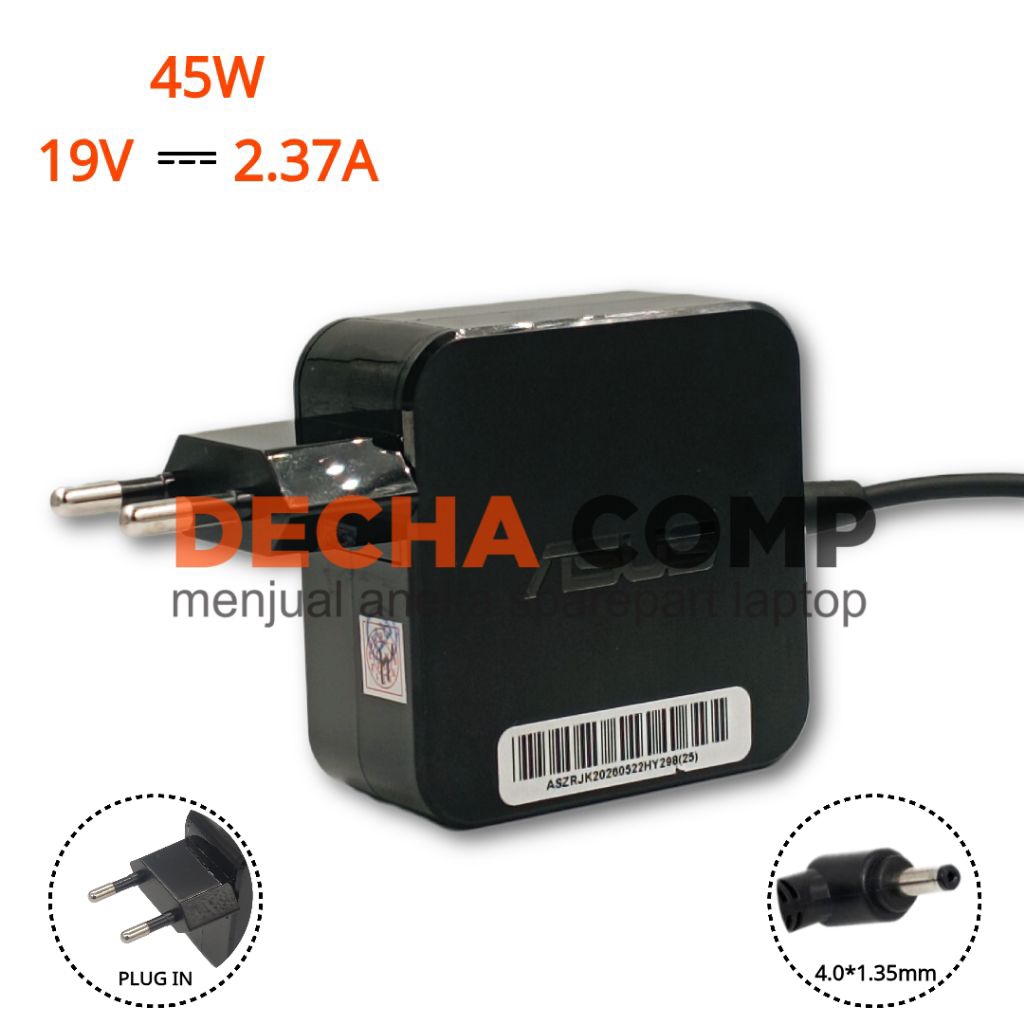 Adaptor Charger Asus A413 A413F A413FA A413J A413E A413EP 19V 2.37A 45W