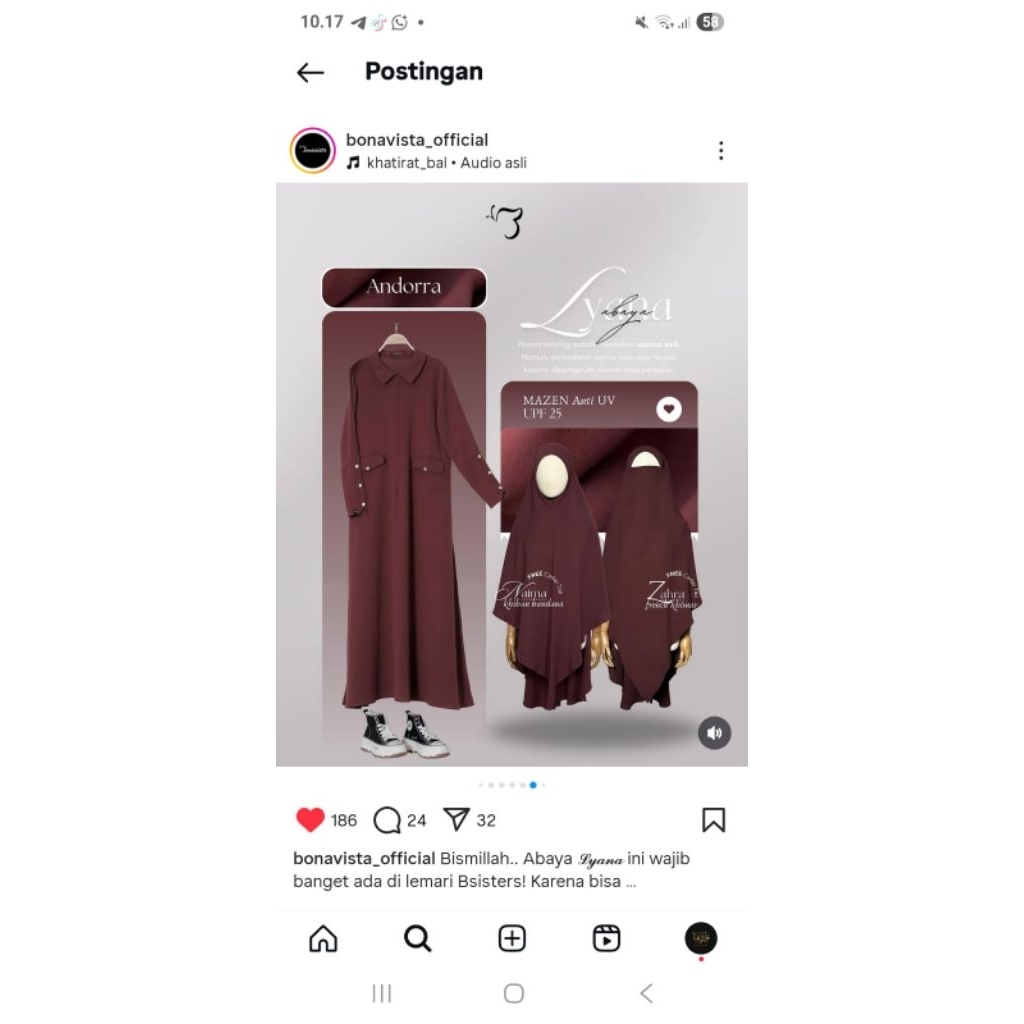 abaya lyana set fk malika bonavista