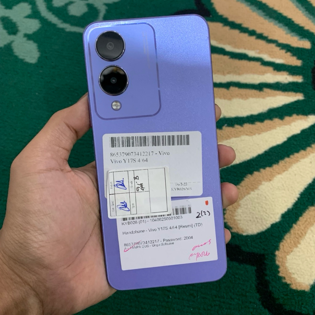 VIVO Y17S 4/64 NORMAL ORIGINAL | HP SECOND MURAH BERGARANSI