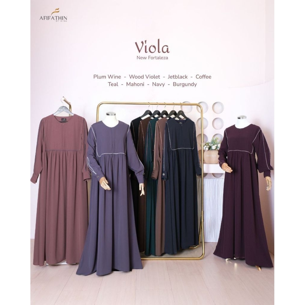 VIOLA SET GAMIS AFIFATHIN | GAMIS SET SYAR'I PREMIUM | GAMIS AFIFATHIN TERBARU | GAMIS DAILY | GAMIS