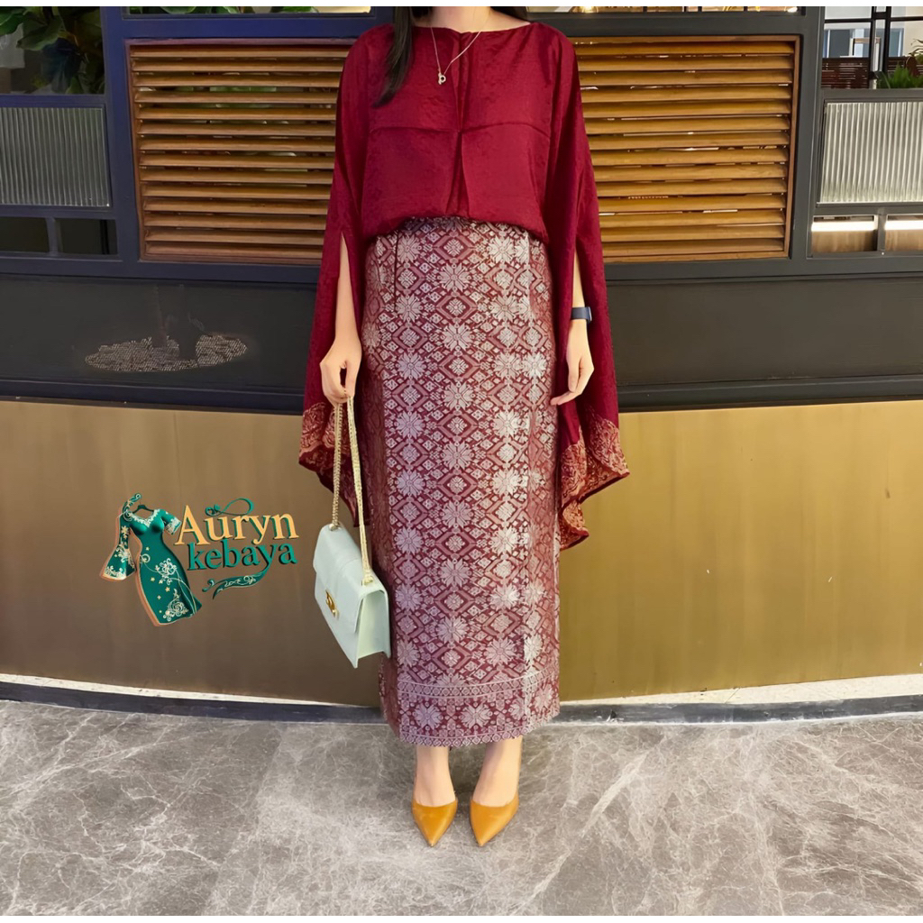 Auryn - Kain Songket Tenun Lilit Bawahan Kebaya / kain songket nusantara / songket bawahan kebaya / 