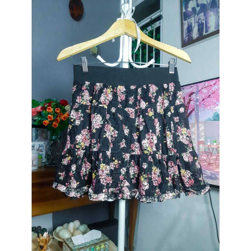 CELANA ROK PENDEK MINI KULOT ROKCEL HIGHWAIST KOTAK GINGHAM CORDUROY SUEDE KATUN HOTPANTS BRAND ZR, 