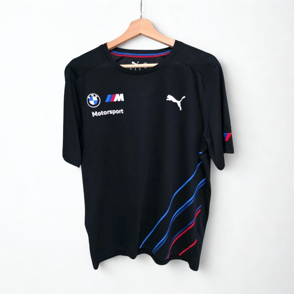 Kaos t shirt puma bmw m motorsports team black original