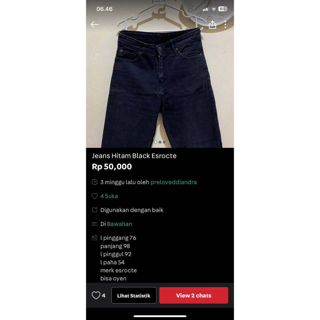 Jeans Hitam Esrocte