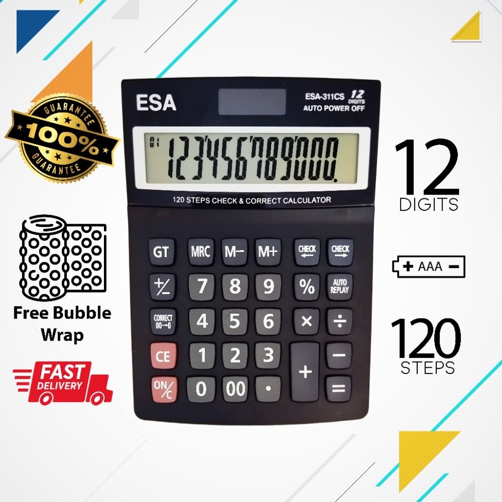 

Calculator Esa 311Cs Kalkulator Digital 12 Digits