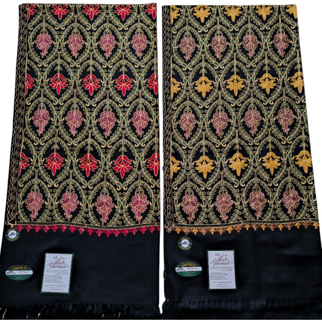 Surban premium original kasmiri sorban kashmiri sulam bordir surban kasmir asli sorban panjang putih